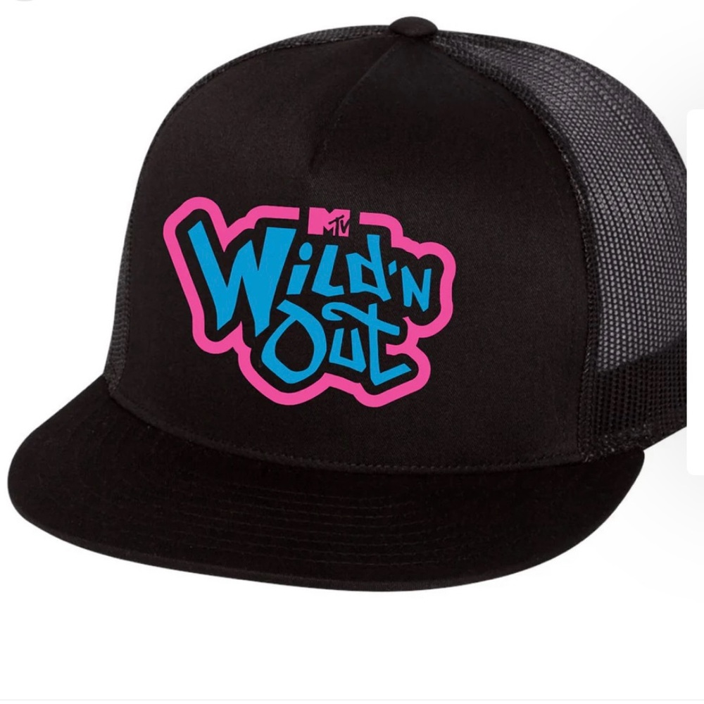 Wild 'N Out Neon Logo Black Flat Bill Hat